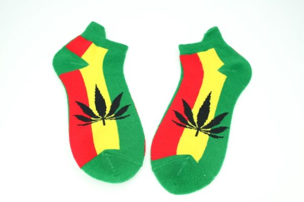 Chaussettes Feuille Cannabis Courtes Toutes Tailles