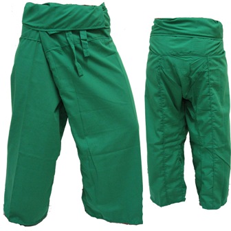 Pantalon Pêcheur Thaï Vert Foncé