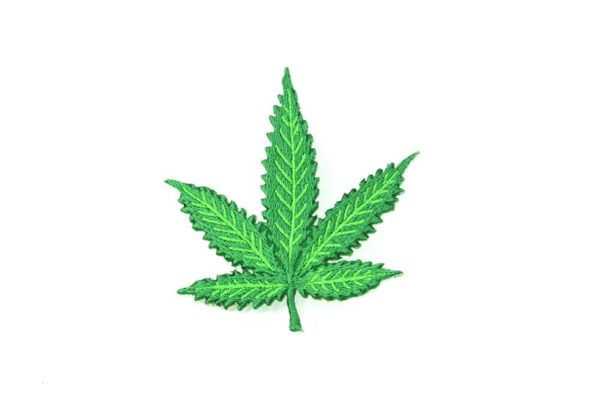 Ecusson Feuille de Cannabis Verte