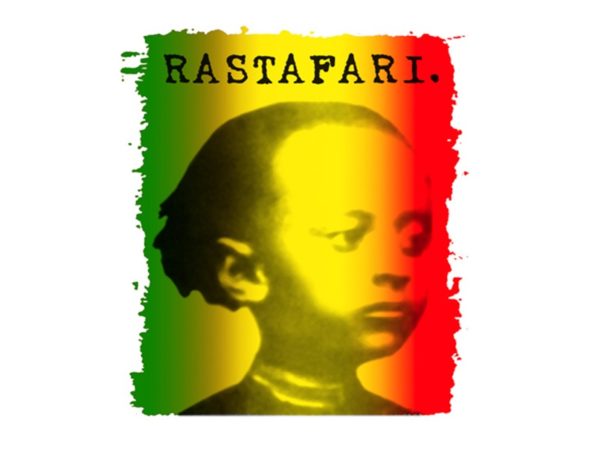 Look Rastafari T-Shirt Blanc avec Photo de Haïlé Sélassié Enfant
