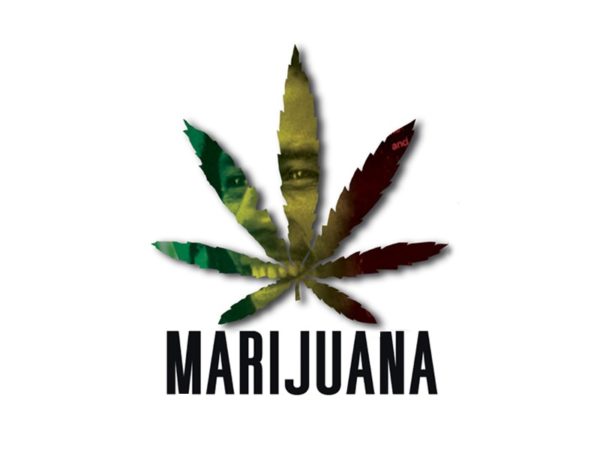Bob Marley T-Shirt Blanc à Manches Courtes Feuille de Marijuana