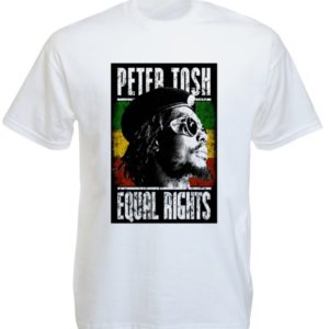 Peter Tosh Tee-Shirt Blanc Coton Reggae Album Equal Rights