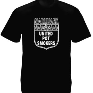 T-Shirt Noir Taille Large Union des Cultivateurs de Cannabis Manches Courtes