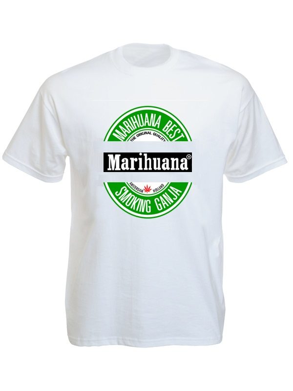 Best Marihuana Tee-shirt Blanc